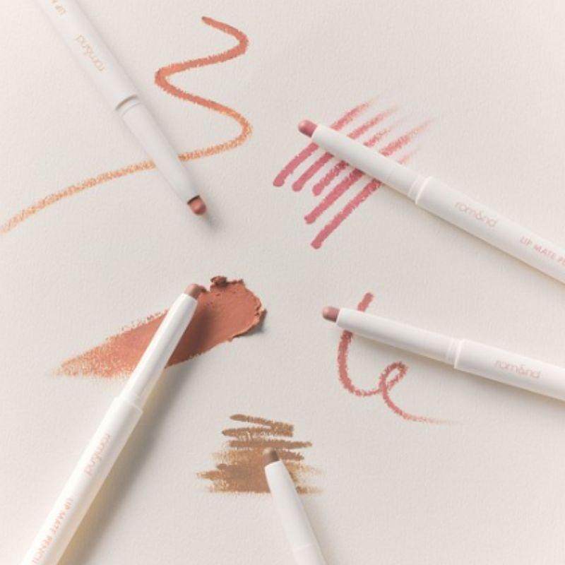 Rom&nd Lip Mate Pencil 0.5g Natural Lip Contour & Overlip Defining Pencil for Fuller-Looking Lips