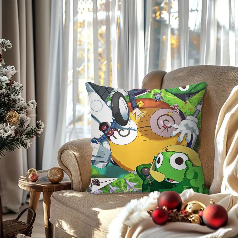 Manga Frog Keroro Gunso Pillow Bedroom Sofa Leisure Comfort Cushion Car Living Room Home Decoration 40X40