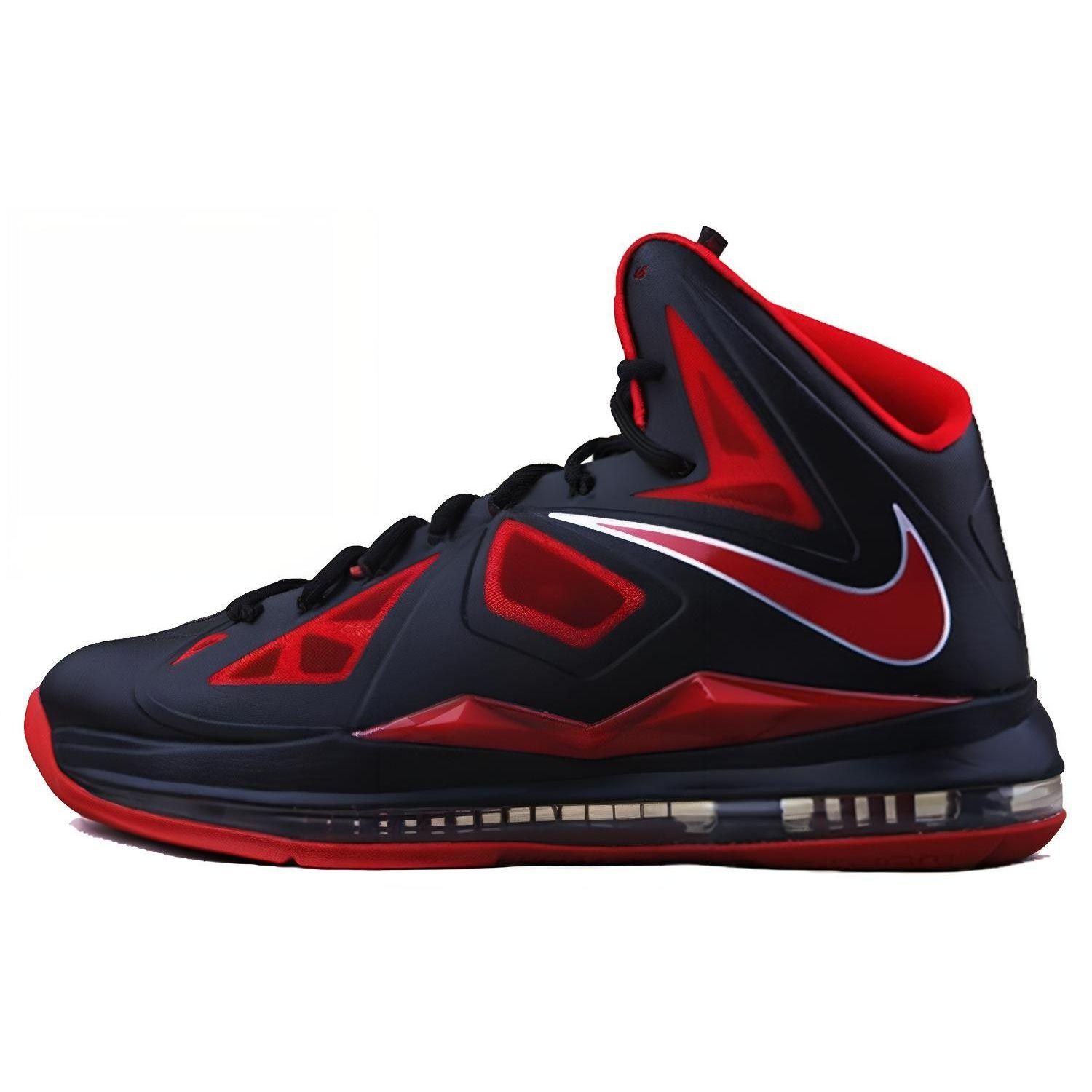 

Nike LeBron 10 Джеймс 10-е поколение Удобные Универсальные Высокоэффективные Амортизирующие Противоскользящие Высокие Баскетбольные Кроссовки Мужские кроссовки 543645-006 42.5