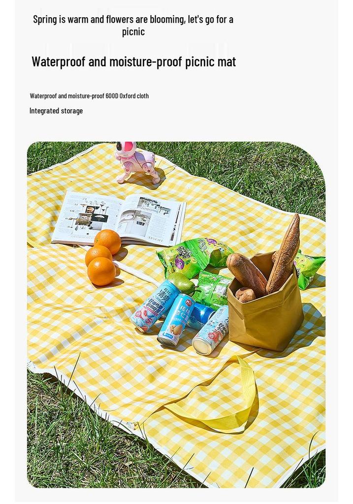 Customizable Thickened Oxford Cloth Moisture-Proof Mat - Portable, Foldable Car Outdoor Camping Picnic Mat