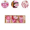 9Pcs Valentines Wooden Hanging Ornaments for DIY Crafts Project Wall Kitchen
