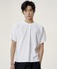 NOISE Shoulder Low-Cut Crop Short Sleeve Tee - White