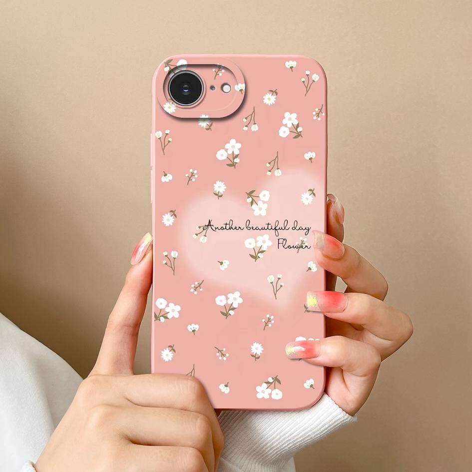 Cute Lucky Girl Phone Case For Apple iPhone 16e Soft Liquid Silicone High Quality Anti Drop Durable Anti Slip Protective Shell For Apple Bumper Covers