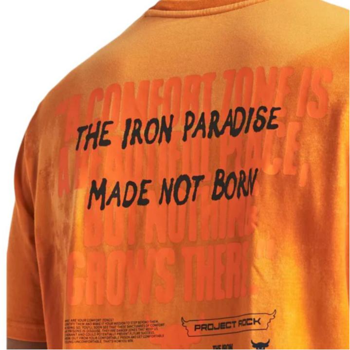 Under Armour Soft Comfortable Stretch Short Sleeve T-Shirt Men Tops Atomic-Orange 1383297-810