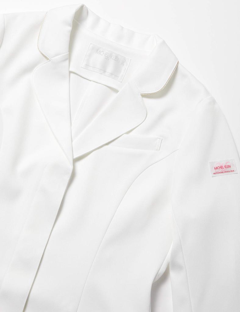Doctor Coat Doctor Coat and Odor MK0012 White L [Michelle Cran] Women's [Antistatic/Stretch/Antibacterial Resistant] C-1