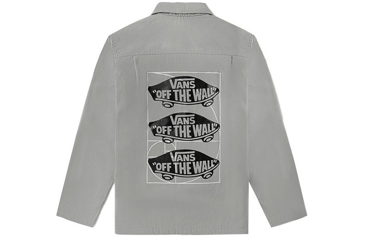 Vans Jackets Men s Gray Lapel Moderate Workwear VN0A5F5SSLV1 S