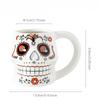 Halloween Skull Coffee Mug 400ML 3D Ghost Ceramic Mug Creative Funny Water Cup Breakfast Milk Cup Home Drinking Halloween Gift