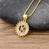 A piece of A-Z letters elegant and beautiful pendant necklace suitable for women men's initials fashionable versatile jewelry accessories