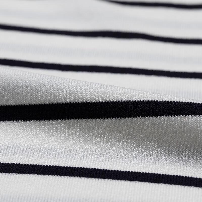 K-Boxing Men's Striped Round Neck Knit Sweater