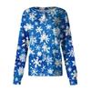Damen Casual Langarm Einreiher Weihnachten Bedruckt Schutzkleidung Cardigan Top
