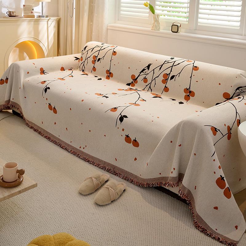 Chenille All-Season Cat Scratch-Resistant Festive Sofa Throw Blanket