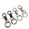 Electroplated Zinc Alloy Spring Buckle Keychain - DIY Openable Round Ring Accessory