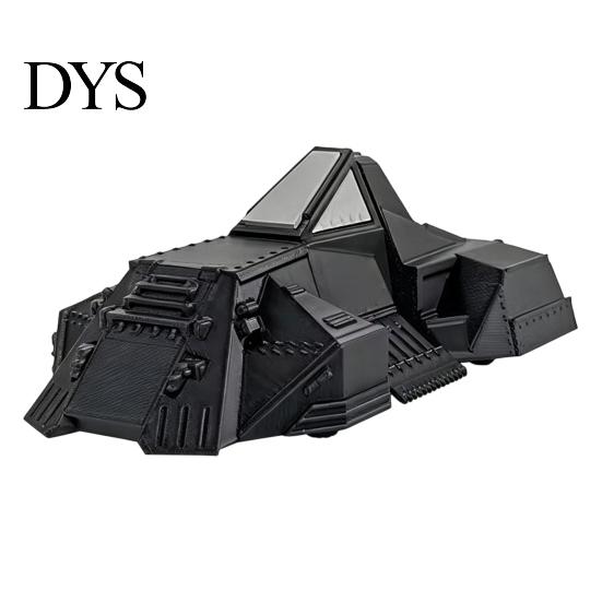 Extreme Weather Collectible 3D Printed Storm Car Model with Rotating Wind Sensor and Rollable Wheels, Detailed Armor Vehicle Realistic Tornado Replica