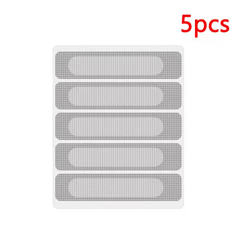 Window Screen Patch Exhaust Grille Window Door Drainage Hole Anti-mosquito Paste Mesh mosquito net mesh Invisible Repair Subsidy 5PCS 1sheet