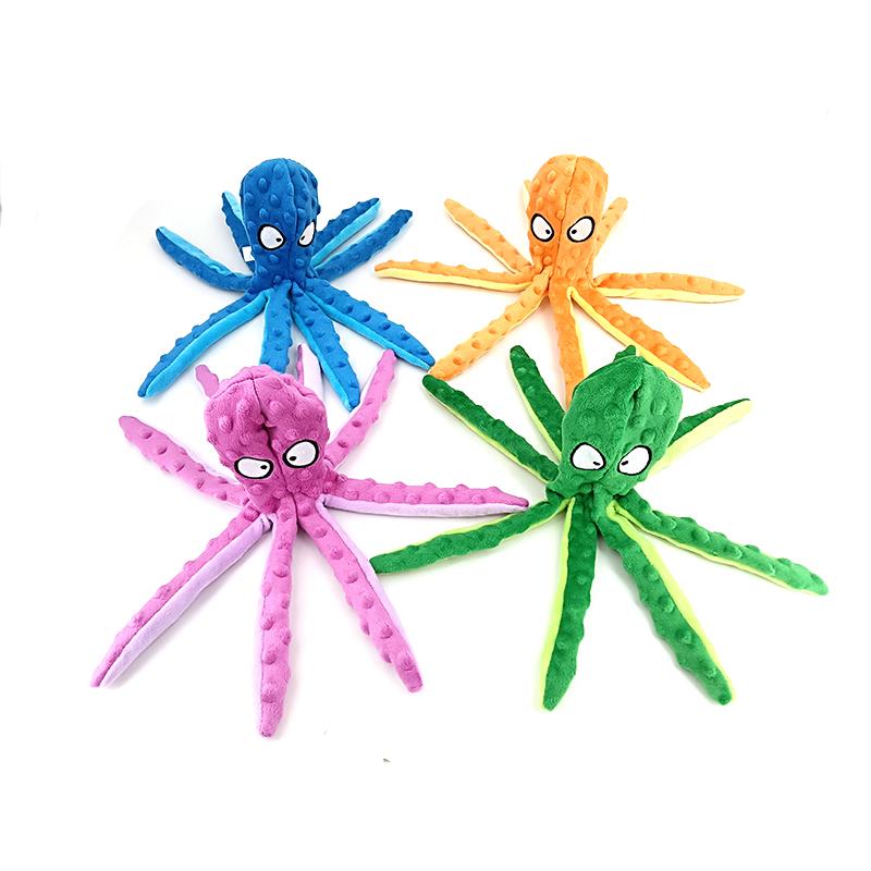 Pet Plush Toy Cat Dog Voice Octopus Shell Puzzle Toy Bite Resistant Interactive Pet Dog Teeth Cleaning Chew Toy Pet Supplies