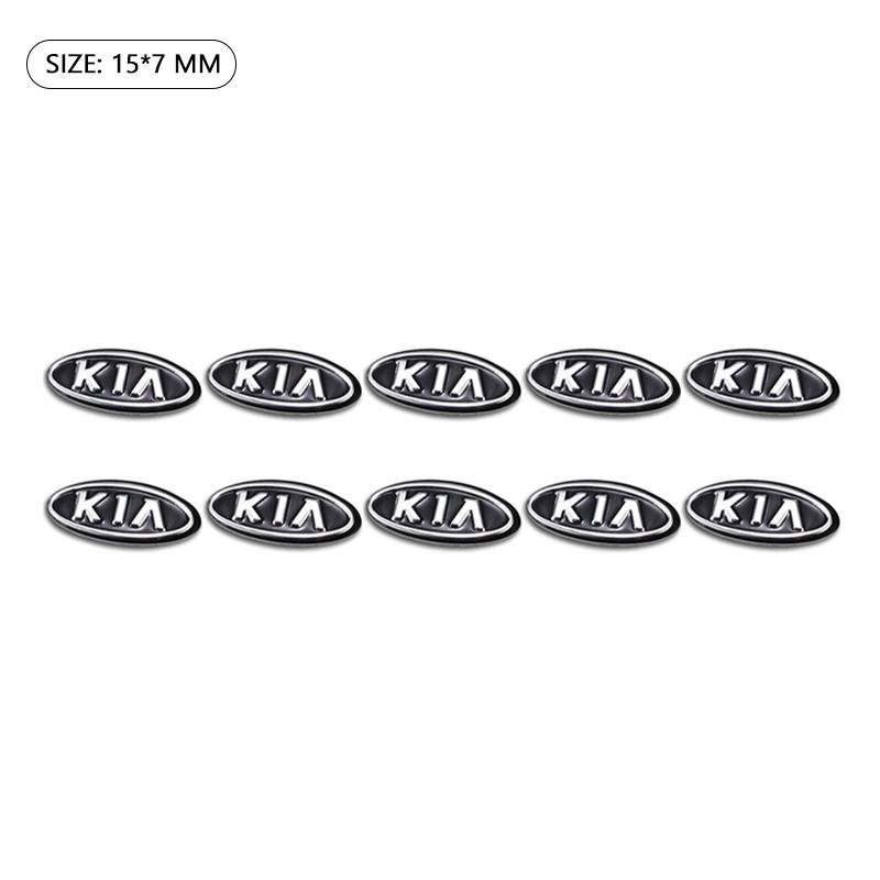 LRVA9 Aluminum Alloy Car Remote Key Fob Emblem Badge Sticker For KIA EV6 Stinger RIO Sorento Picanto Ceed K5 K9 Carnival Niro Sportage
