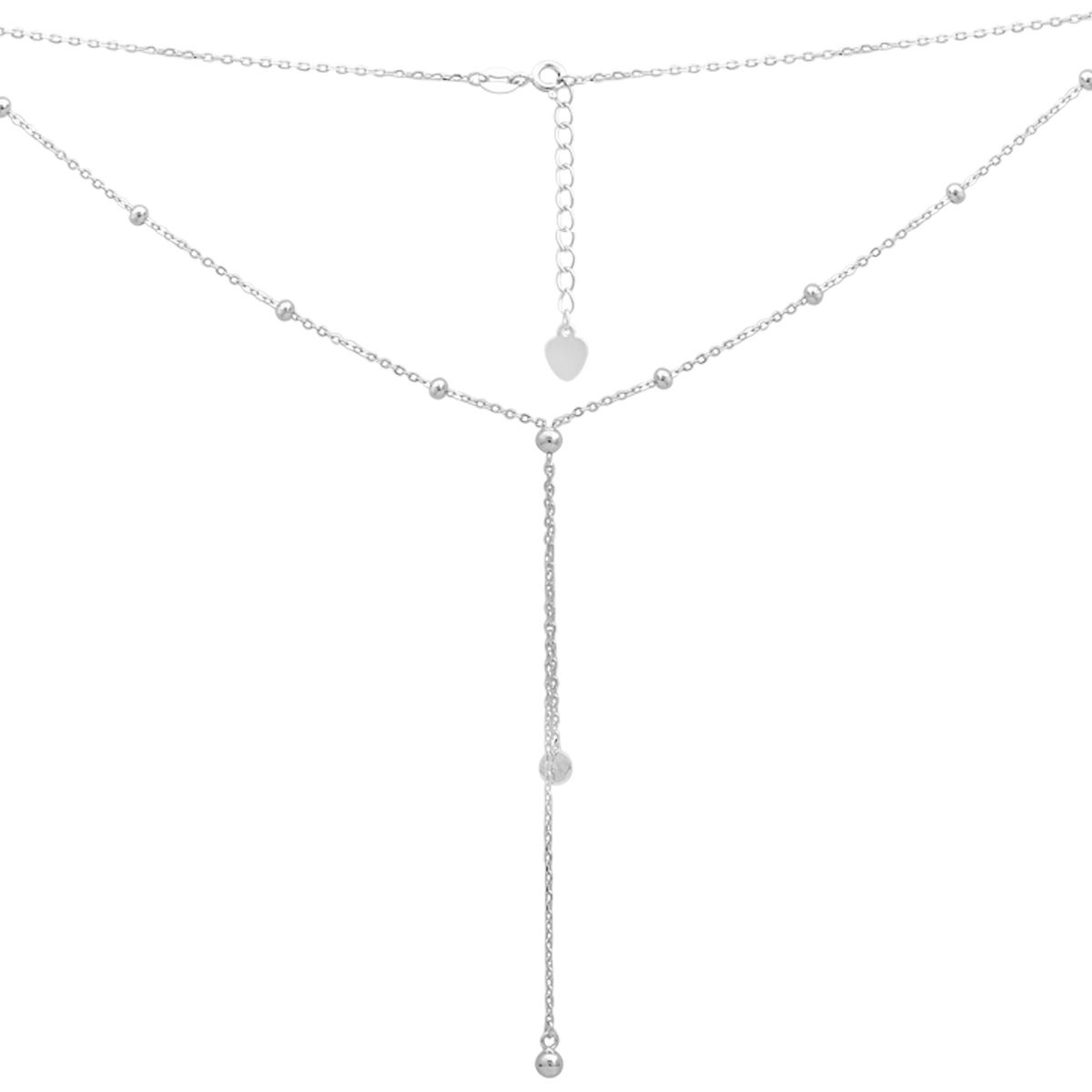 

Silver necklace without stones, product weight 3.21 g (2196969) 45-50cm