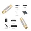 Gold-plated Female To Female Coupler Adapter Metal Connector Extender for Video Cable Connection