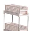 Aufbewahrungswagen Platzsparend Vielseitig Verstellbar Stilvoller Look Rollender Aufbewahrungswagen Organizer für Zuhause Küche Badezimmer