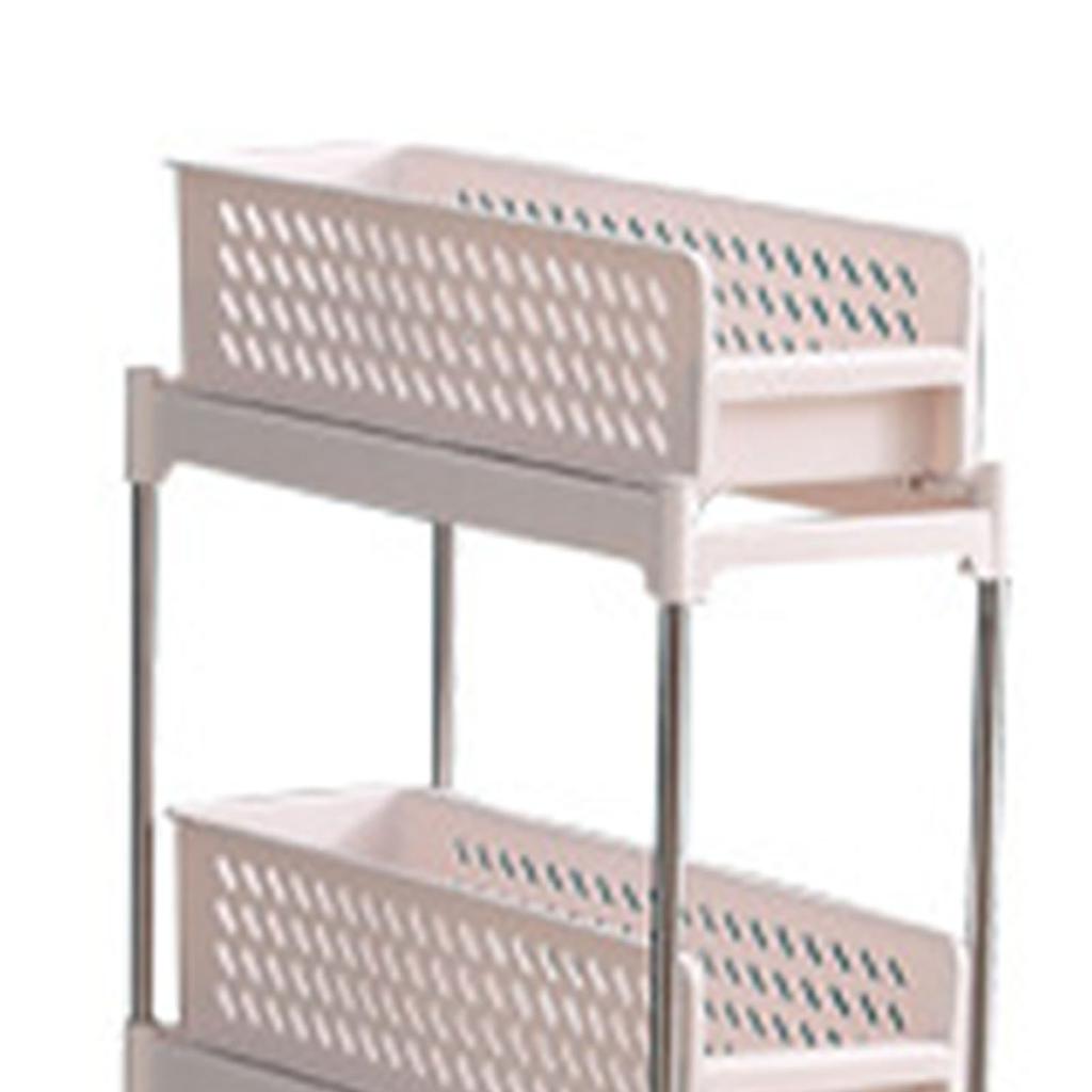 Aufbewahrungswagen Platzsparend Vielseitig Verstellbar Stilvoller Look Rollender Aufbewahrungswagen Organizer für Zuhause Küche Badezimmer