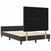 Box Spring Bed with Headboard Black 120 X 200 Cm Velvet