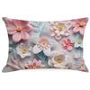 New Retro Floral Pillowcase Creative Oil Painting Engraving Style Print Home Sofa Cushion Pillowcase