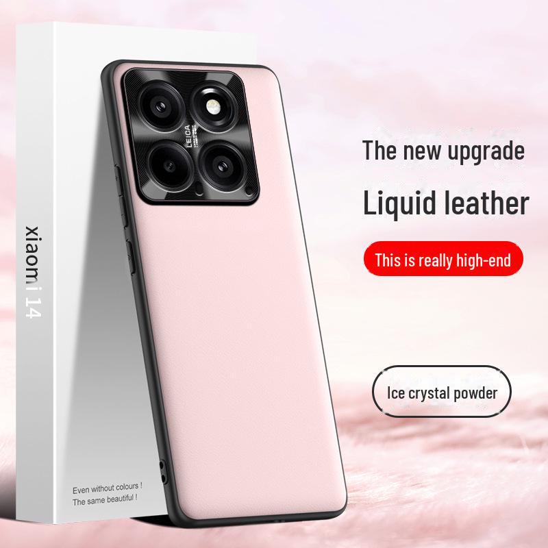 Xiaomi 14 Liquid Leather Case: Anti-Fall & Anti-Fouling Protective Cover