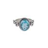 Sky Blue Topaz Gemstone 925 Sterling Silver Jewelry Handmade Ring Gift For Her RR-14-8