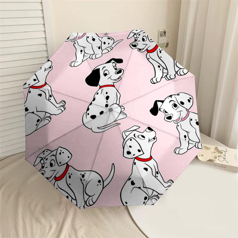 

1PC Dalmatian dog Umbrella-8-Rib Reinforced, Automatic Open, Lightweight & Durable, Cute Fashion Accessory for Outdoor, Beach, or Casual Use, Beach Um