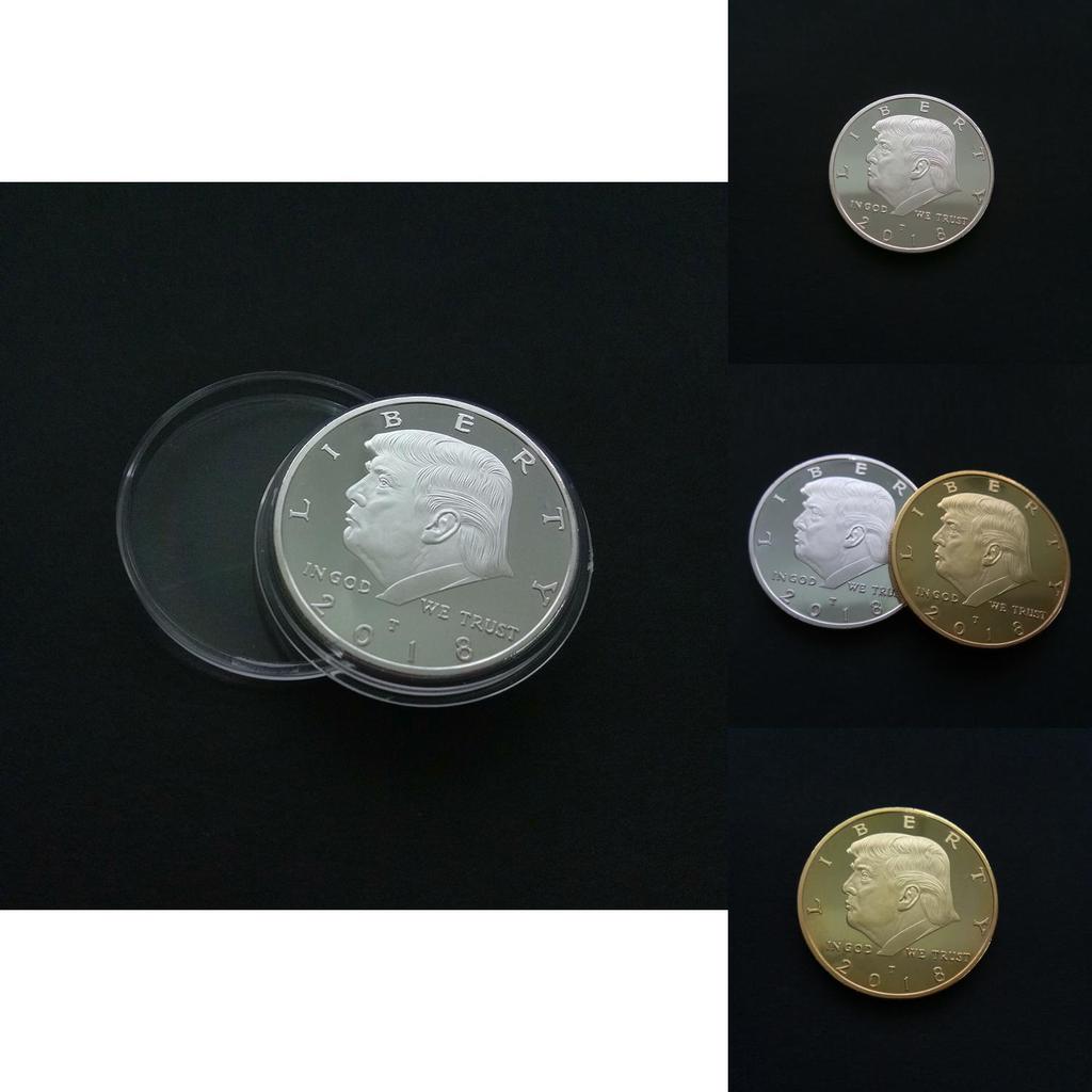 Premium Quality 2018 Us President Donald Trump Inaugural Gold Eagle Commemorative Novelty Coin For Collectors And Fans
