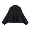 European and American Women's Fashionable Bomber Jacket with Batwing Sleeves and Zipper - Casual 2025 Style.