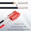 DAOKAI Quick Connect/Disconnect 50A 6-12 Gauge Wire Harness Plug Connector for Winch, Trailer,