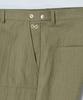 BEYOND CLOSET [Collection Line] Herringbone Texture Cutting Detail Carpenter Pants Khaki