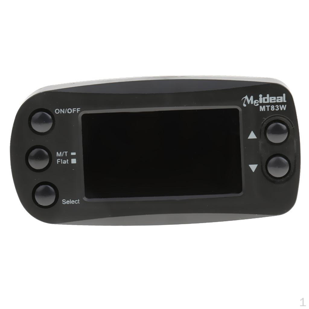 

PRO 2in1 Clipon LCD тюнер метроном для гитары скрипки тональность C инструмент MT83W