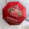 1 PC Automatic Folding Umbrella - Sunderland A.F Custom Name Pattern, Portable & Foldable Design with 8 Ribs, Christmas Birthday Gifts