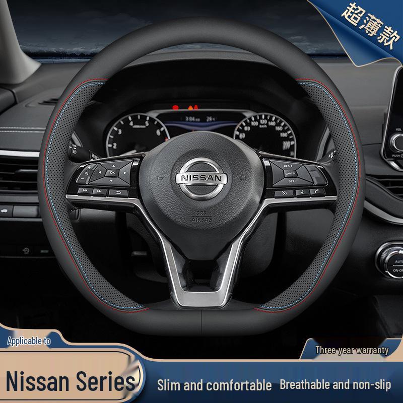 Nissan Steering Wheel Cover for Sylphy, Teana, Tiida, Kicks, X-Trail, Qashqai, Bluebird