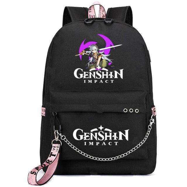 School Season Animation Student Schoolbag, Printed Peripheral Large-Capacity Backpack