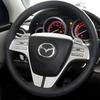 2025 Hot Car Steering Wheel Emblem Cover Auto Refit Accessories For Mazda 3 Axela CX5 CX3 CX4 CX30 CX9 Atenza Demio RX7 RX-7 RX-