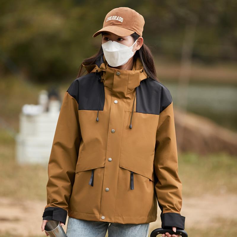 Chaqueta de invierno 3 en 1 para mujer, forrada con forro polar plateado, resistente al viento, impermeable, ideal para senderismo y esquí al aire libre.