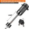 CZC AUTO Trailer Tongue Coupler Lock, Dia 1/4 Inch, 2-1/2 Inch Span Fits Latch-Type Coupler For Towing Boat Truck RV Car Trailer
