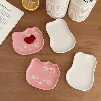 Japanese Cat Dipping Dish, Household Ceramic Soy Sauce Dish, Bone Spitting Dish, Cute Mini Small Dish, Multi-Functional Seasoning Dish