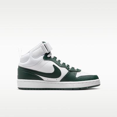 Nike Court Borough Mid 2 White Vintage Green (GS)