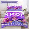 Kpop Demon Hunters Threepiece Set 1 Duvet Cover 2 Pillowcase Without Core Without Core Christmas Birthday Gift Bedding Set