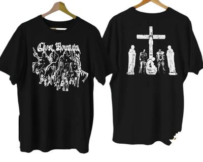 Haunted Hill Sematary Ghost Mountain 4 Knight T-Shirt Summer New Men's Women's Vintage Fashion Cotton Oversize Top Summer  Tees