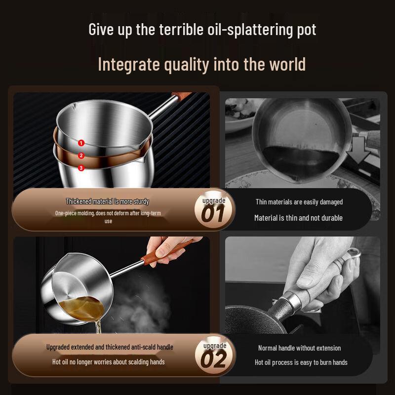 Zhishi Stainless Steel Mini Oil Pouring Pot Set
