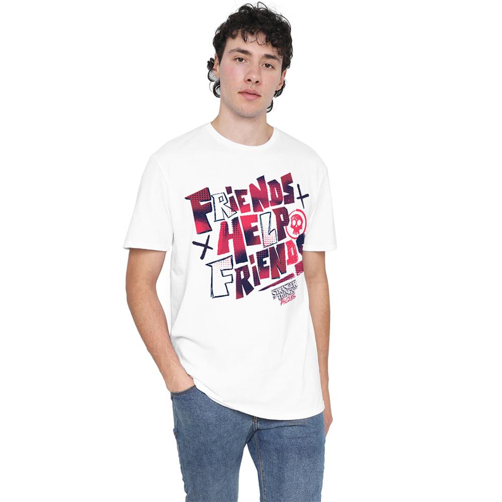 Stranger Things: Tales from ´85 Unisex Adult Friends Help T-Shirt