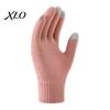 Cold Weather Cycling Gloves Knitted Touchscreen for Women Men, Winter Warm Five Finger Gloves, Protection Office Thermal Texting Driving And