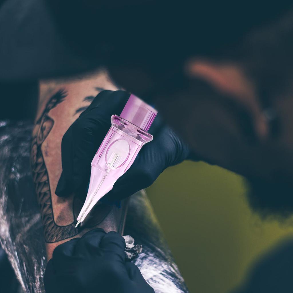 10pcs 9RM Tattoo Cartridge Needles Tubes Hand Poke Sterilized Needle Accessories Kit Set Tattoo