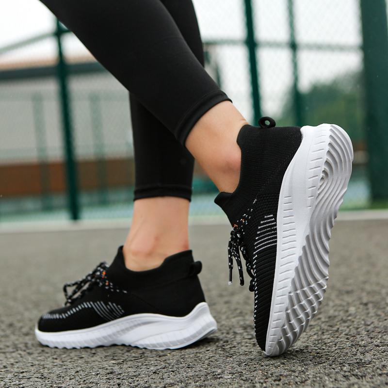 fashion New Women's Ultra-light Large Size Flying Woven Casual Running Shoes Fashionable and Personalized Women's Exquisite Sports Shoes