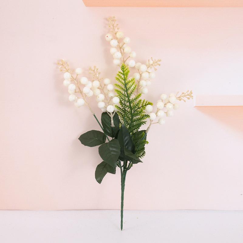 Decorative Flower Christmas Bundle With Christmas Berry For Festive Display Home